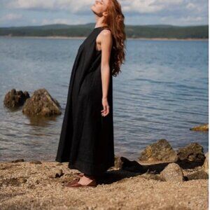 NWT J. Jill Love Linen Maxi Dress Lagenlook Extra Large Tall